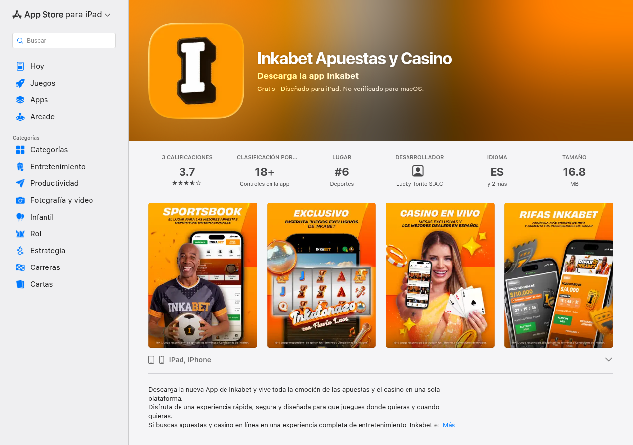 Señal pública sobre Inkabet